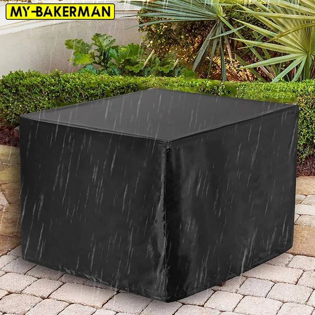 Wasserdichte Outdoor-Gartenmöbel-Abdeckungen von MY·BAKERMAN in Schwarz zum Schutz von Gartenstühlen, Sofas und Tischen vor Regen und Schnee - Bild 1