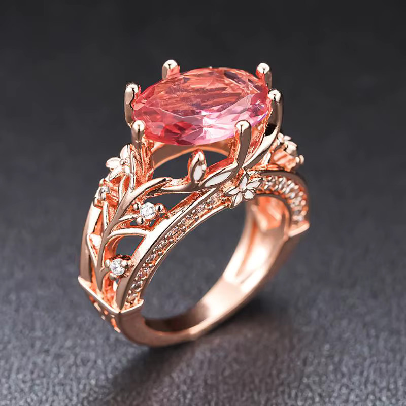 Huitan Ring, roter Zirkonia, Damen - Bild 3
