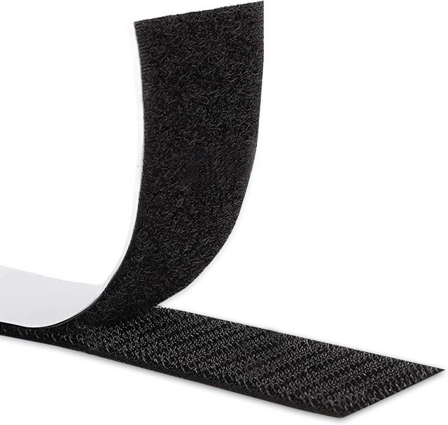 Selbstklebendes Klettband doppelseitig für Teppichbefestigung und Kabelmanagement, Breite: 2 cm, Länge: 8 m - Bild 1