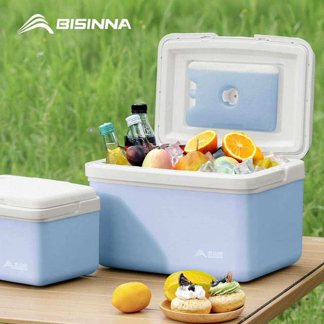 BISINNA Camping Eis Box in Grün mit Snap-Lid für Outdoor, Angeln und Picknick, Volumen: 6 l - Bild 1