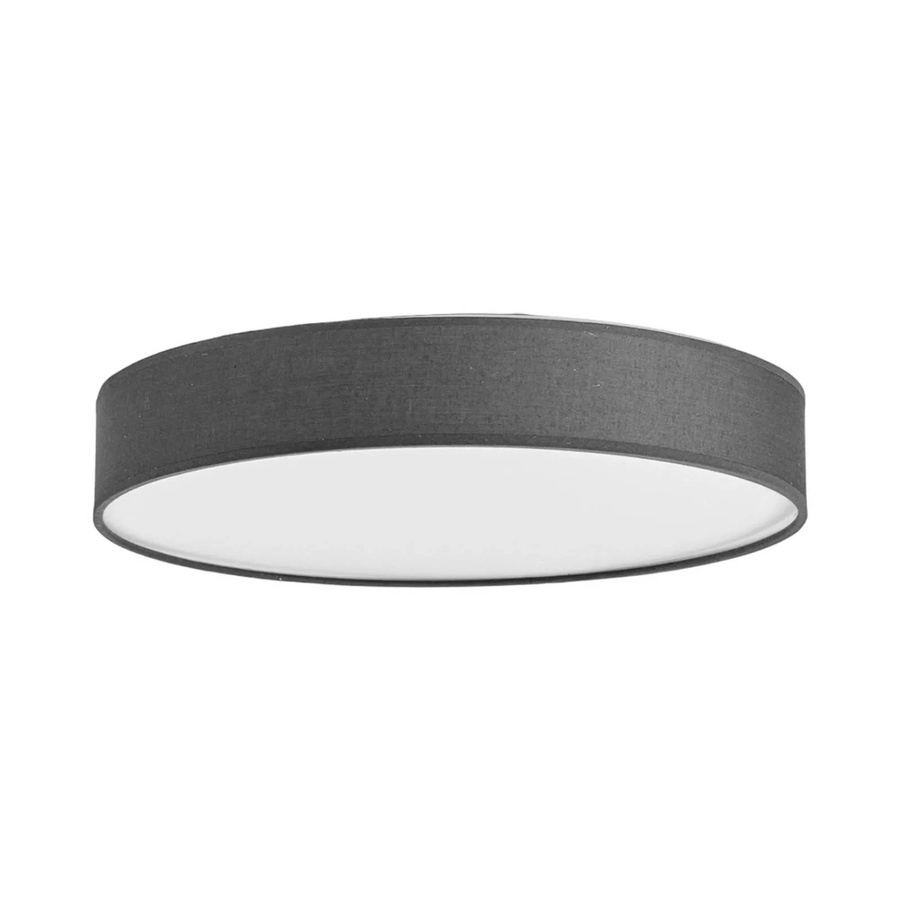 Lindby LED Deckenlampe Saira Modern in Grau aus Alu und Textil, 1-flammig - Bild 2