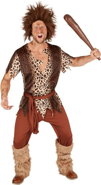 tectake Herrenkostüm Steinzeitmann, Fantasy, Braun - Bild 1