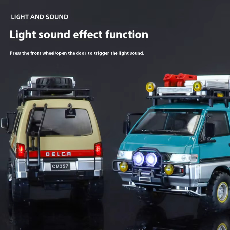 Maisto Delica L300 Allrad-Geländewagen-MPV, Modellauto, 1:24, mit Licht und Sound - Bild 5