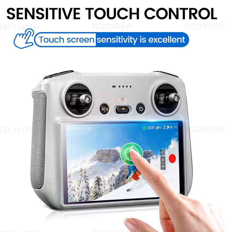 DJI Displayschutzfolie aus gehärtetem Glas für DJI Mini 5, Mini 4, Mini 3 Pro und RC 2 Pro Fernsteuerung, transparent und kratzfest - Bild 3