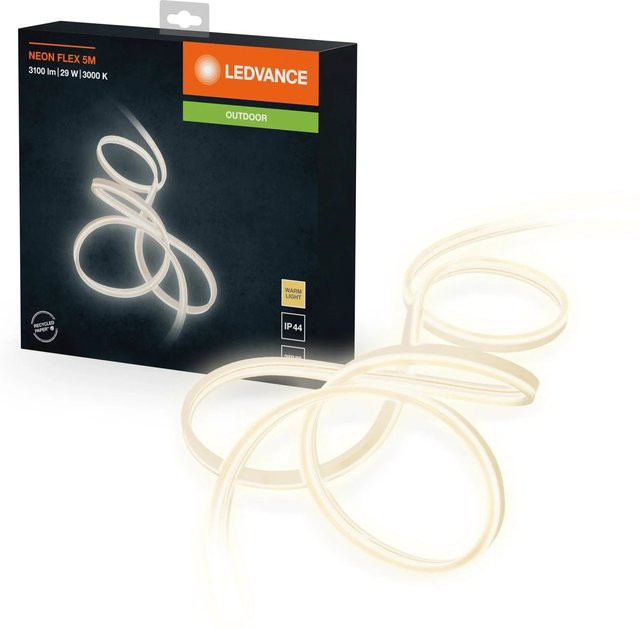 LEDVANCE Neon Flex LED-Strip Set Warmweiß 29 W 5 m mit Netzteil IP44 - Bild 1