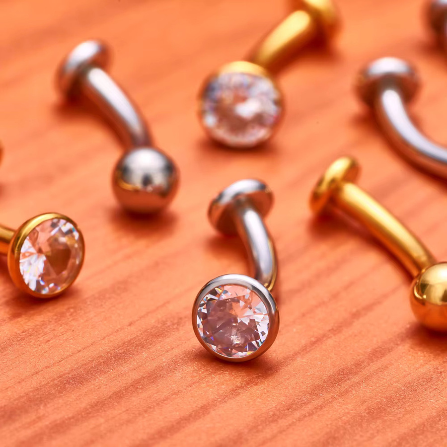 ihera Piercing Set Titan, Damen, Zirkonia - Bild 2