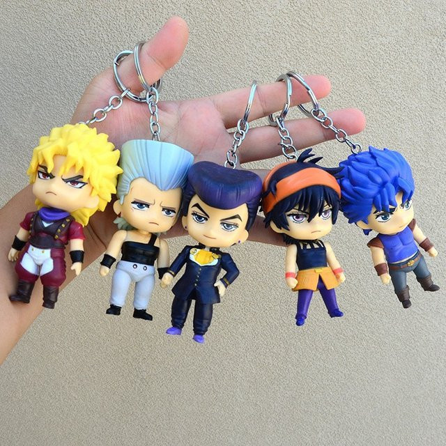 Bandai JoJos Bizarre Adventure Q Version Actionfiguren, 5-teiliges Set, Kunststoff - Bild 1