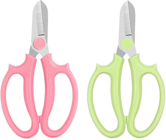 Professionelle Gartenschere von Skeyo als Blumenschere mit bequemerem Griff in Grün oder Pink - Bild 1