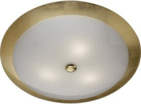 Böhmer Deckenleuchte aus Glas in Gold mit 3x E27 A60 Fassungen - Bild 1