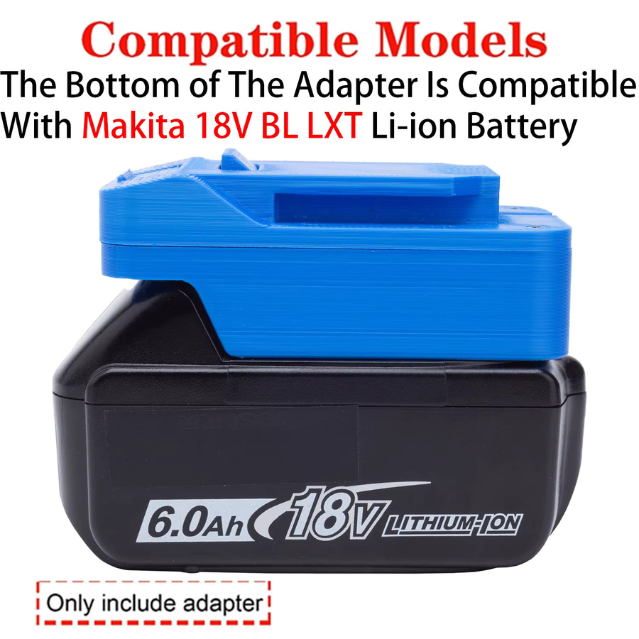 Batterieadapter für Aldi Ferrex 20V Li-Ion-Werkzeug zu Makita 18V LXT Li-Ion-Batterie, Konverter Elektrowerkzeug-Zubehör, Blau - Bild 2
