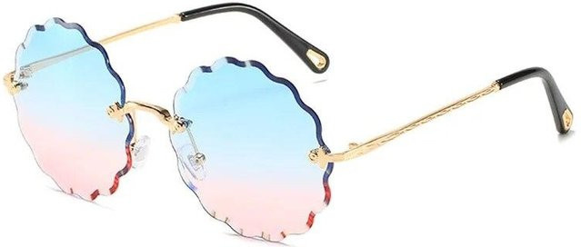 BEYIII Sonnenbrille, randlos, rund, Metall, Multicolor, Damen - Bild 1