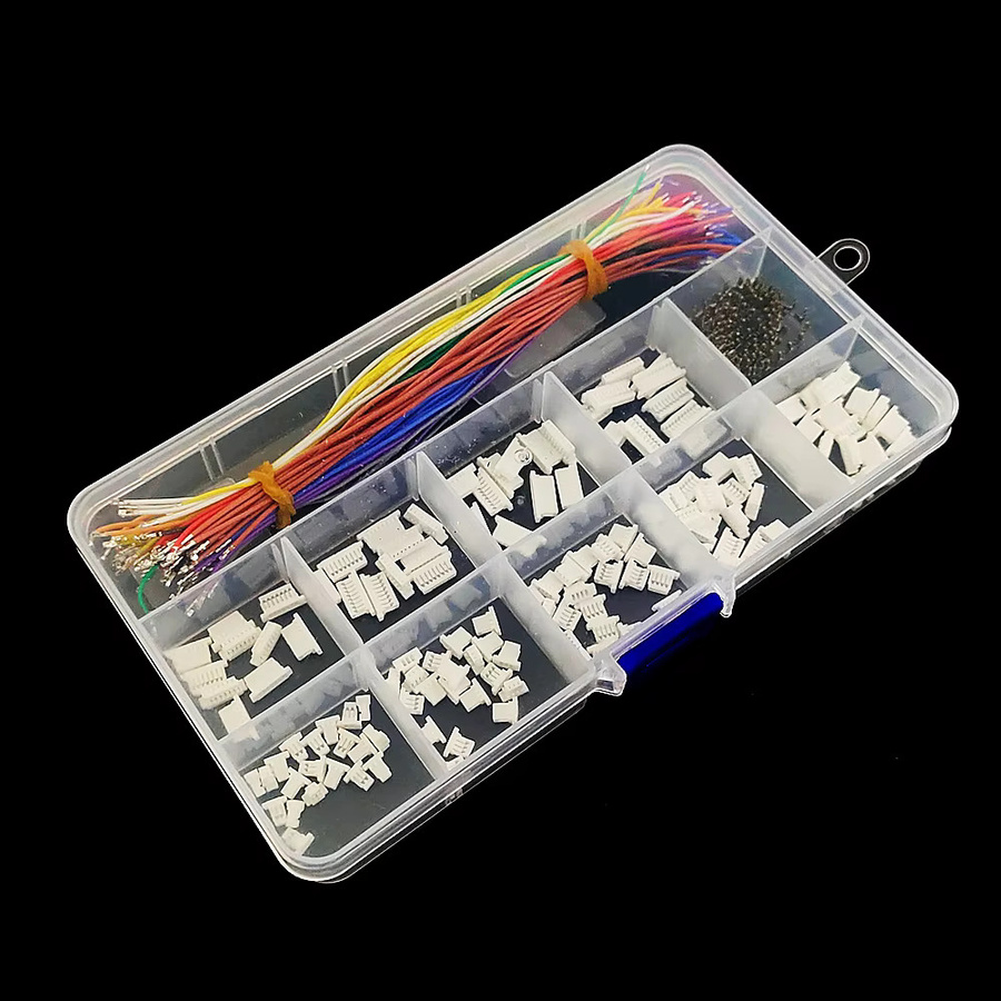 SH1.0 Steckverbinder Einzelkopf mit vorgekrimpten Silikonkabeln und JST SH 1.0mm in Multicolor für FPV Flugcontroller wie Holybro Kakute H7 F7 und T-Motor Velox F7 - Bild 3