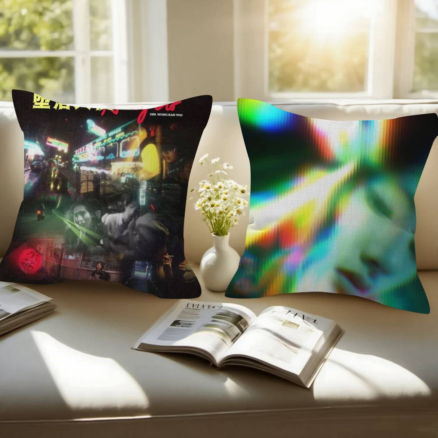 Kissenbezug Fallen Angels 1995 Wong Kar Wai Design in Multicolor, B/H: 18 x 18 cm - Bild 3