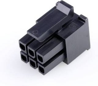 Molex Buchsengehäuse-Kabel in Schwarz mit 6 Polen und 3mm Rastermaß - Bild 1