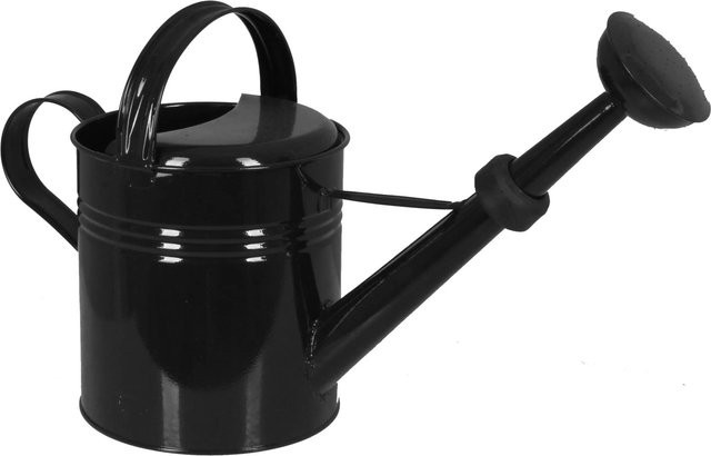 Gießkanne aus Metall mit Brause in Anthrazit, 10 Liter - Bild 1