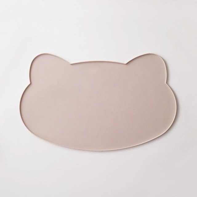 Silikon Kindertischset SZwatch grau, lebensmittelecht, wasserdicht und rutschfest, B: 42,0 cm, T: 26,0 cm - Bild 1