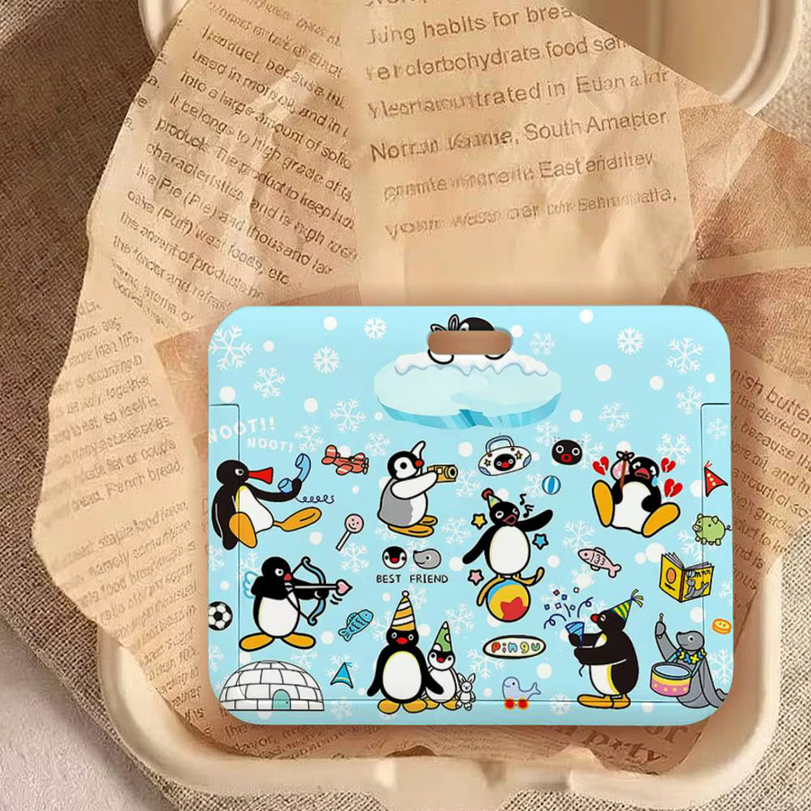 52TOYS Kartenhalter mit P-Pingu-Druck und abnehmbarem Schlüsselband aus Kunststoff - Bild 2