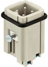 Harting Stifteinsatz Han 3A-M-QL 09200032633 in Grau aus Kunststoff - Bild 1