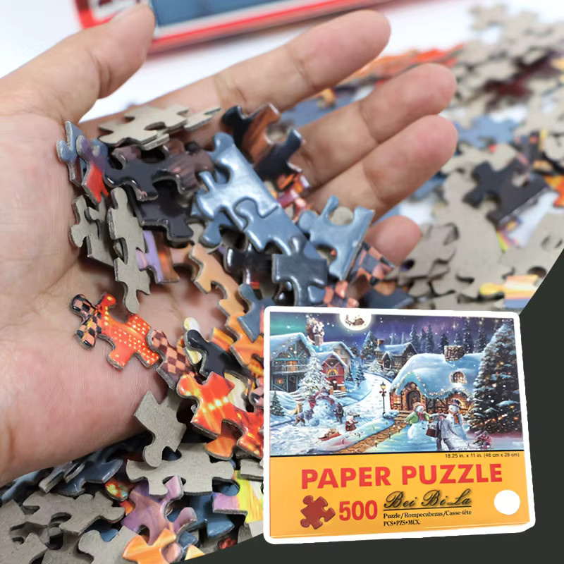 MaxRenard Weihnachtsschneehaus-Puzzle, 500 Teile - Bild 2