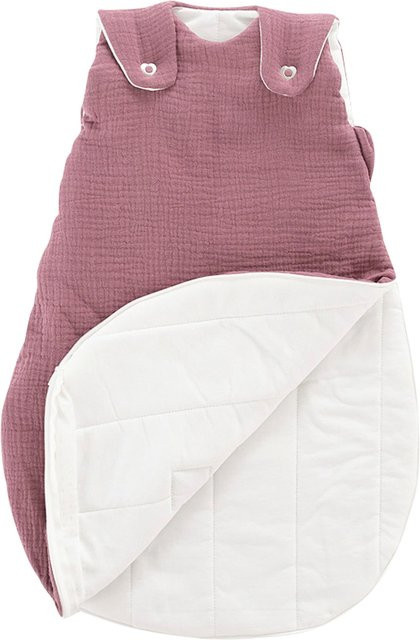 Träumeland Ganzjahresschlafsack Liebmich aus Baumwollmusselin 2.5 TOG in Pink und Rot - Bild 1