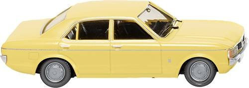 Wiking Modell Ford Granada in Hellgelb und Schwarzgrau im Maßstab H0 - Bild 1