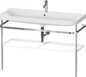 Duravit Möbelwaschtisch-Kombi Happy D.2 Plus mit Konsole und 1 Waschloch, Weiß matt, B: 117,5 cm, T: 49 cm - Bild 1
