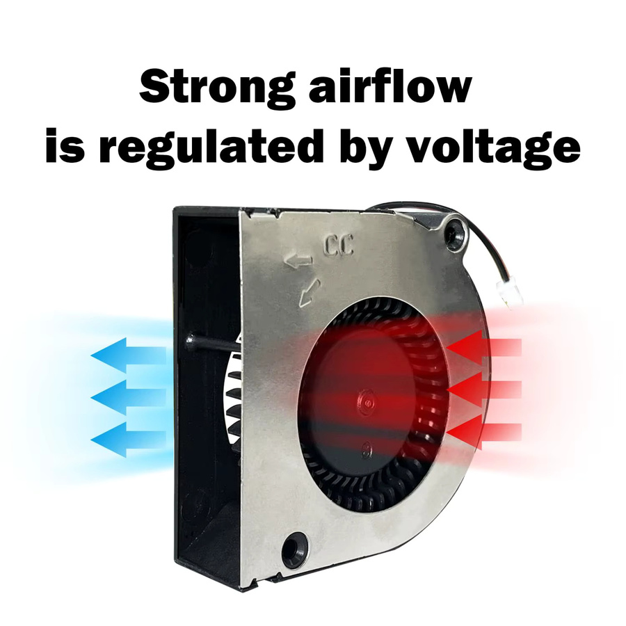 Anycubic Axial-Kühlventilator für Kobra 3 Max, DC 24V Kugellager-Lüfter für Extruder Hotend und Kühlkörper, Schwarz - Bild 4