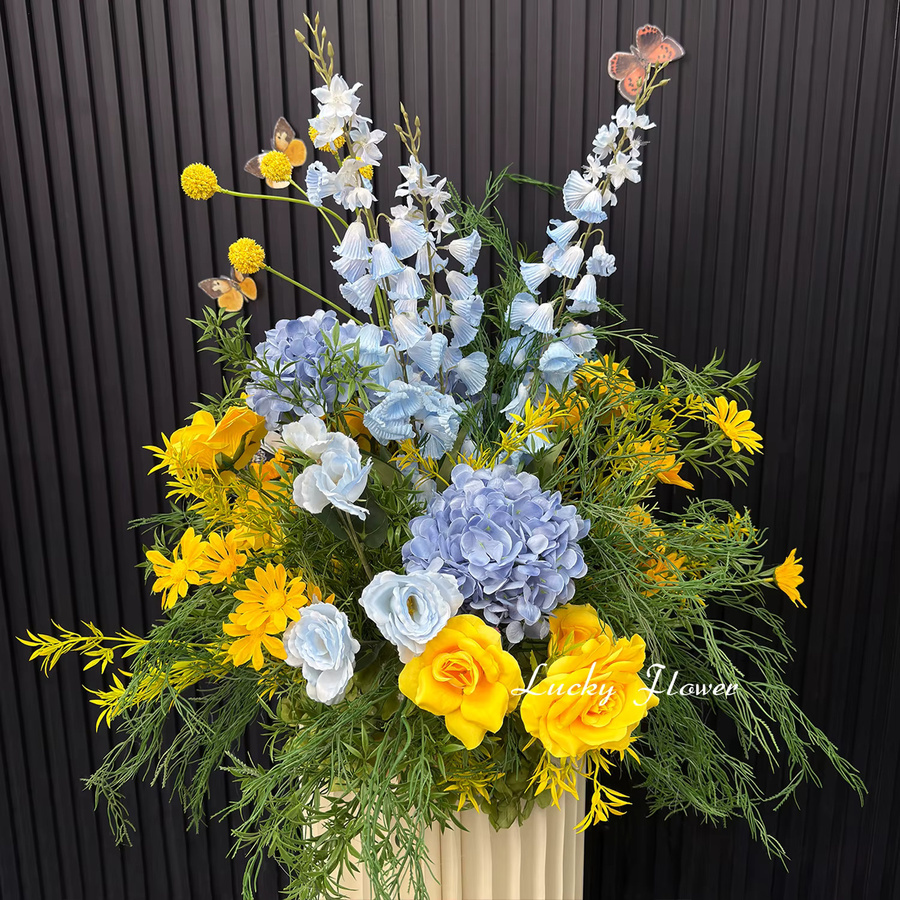 Künstliche grüne Blumen als hängende Dekoration für Hochzeiten, Partys und Tischdekorationen - Bild 3