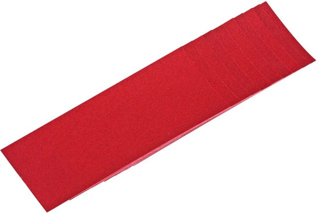 LUX-TOOLS Schleifstreifen für Exzenterschleifer, Körnung K180, Farbe Rot, B: 23,0 cm, H: 9,3 cm - Bild 1