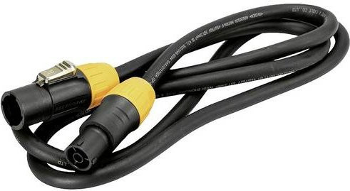 Eurolite IP T-Con XLR Verbindungskabel 1x XLR-Stecker zu 1x XLR-Buchse, 15 m, Schwarz/Orange - Bild 1