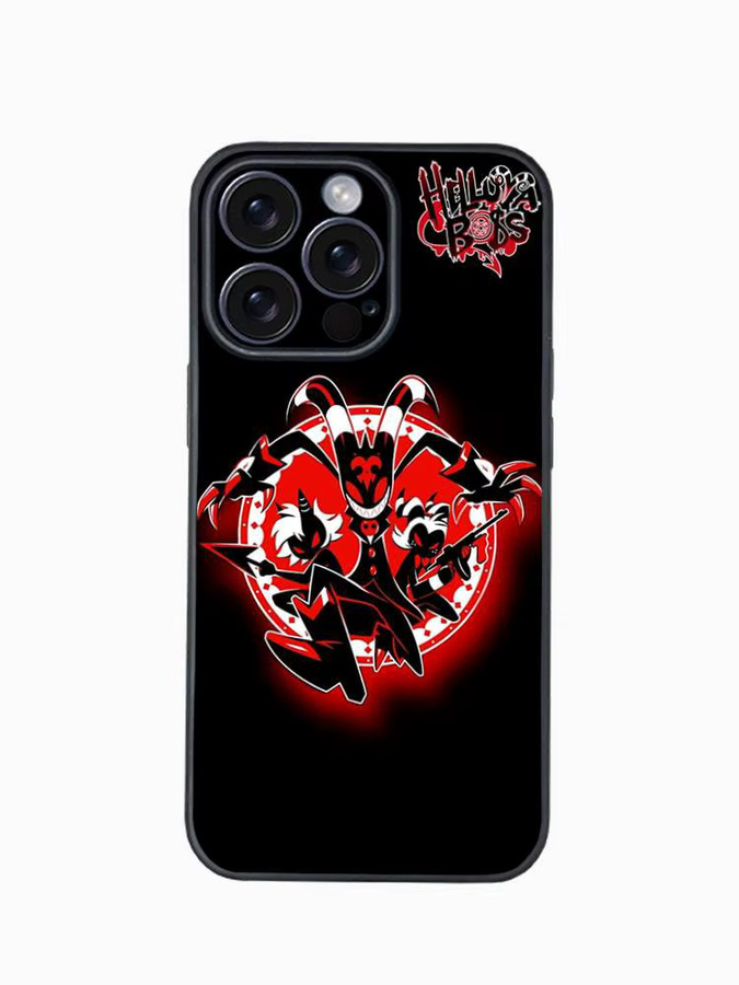 Helluva Boss Stolas Blitzo Handyhülle für iPhone 12 bis 16 Pro Max Plus in Schwarz als klassische Softshell-Hülle - Bild 3