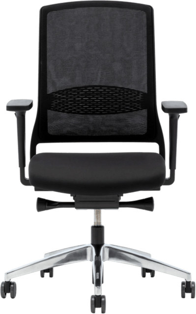 Gispen Zinn Smart Bürostuhl 2.0 in Schwarz mit Armlehnen und Rollen - Bild 1