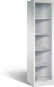 C+P Stahlregal Acurado mit Rückwand, Farbe Lichtgrau, H x B x T: 195,0 x 50,2 x 50,0 cm - Bild 1