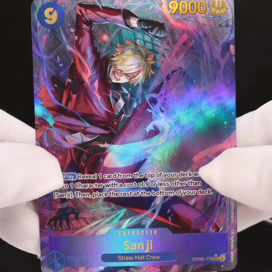 Bandai One Piece Sanji, Sammelkarten, Englisch, Blau - Bild 3