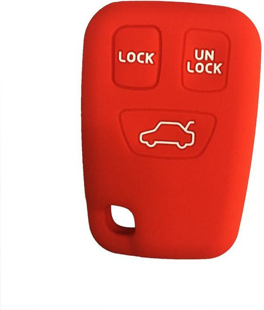 Schlüsseltasche für Volvo S40 S70 V70 C70 V40 (Baujahre 1998-2005) mit Schlüsselanhänger in Rot - Bild 1