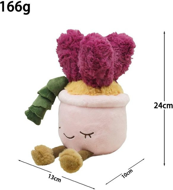 Binchi Fitness Cartoon Topfpflanze Plüschtier, 25cm, ab 14 Jahre - Bild 1
