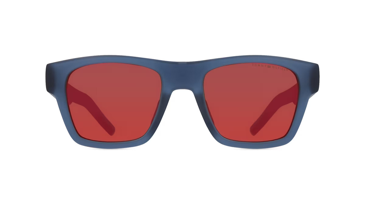Tommy Hilfiger TH 1975/S Sonnenbrille, Vollrand, Quadratisch, Kunststoff, Blau, Herren - Bild 1