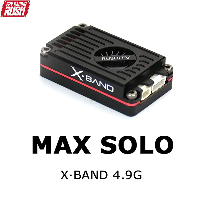RUSHFPV MAX SOLO X-Band 4.9G 7-36V VTX 8CH Video-Sender in Schwarz für RC FPV Drohnen und Flugzeuge - Bild 2