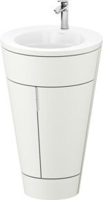 Duravit Waschtischunterschrank Starck 1 Set c-bonded in Weiß Matt mit Innenbeleuchtung, B/T/H: 56 x 86,4 x 60,5 cm - Bild 1