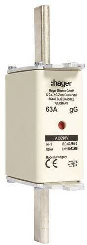 Hager NH-Sicherung LNH1063M6 63A 3er-Set in Weiß - Bild 1
