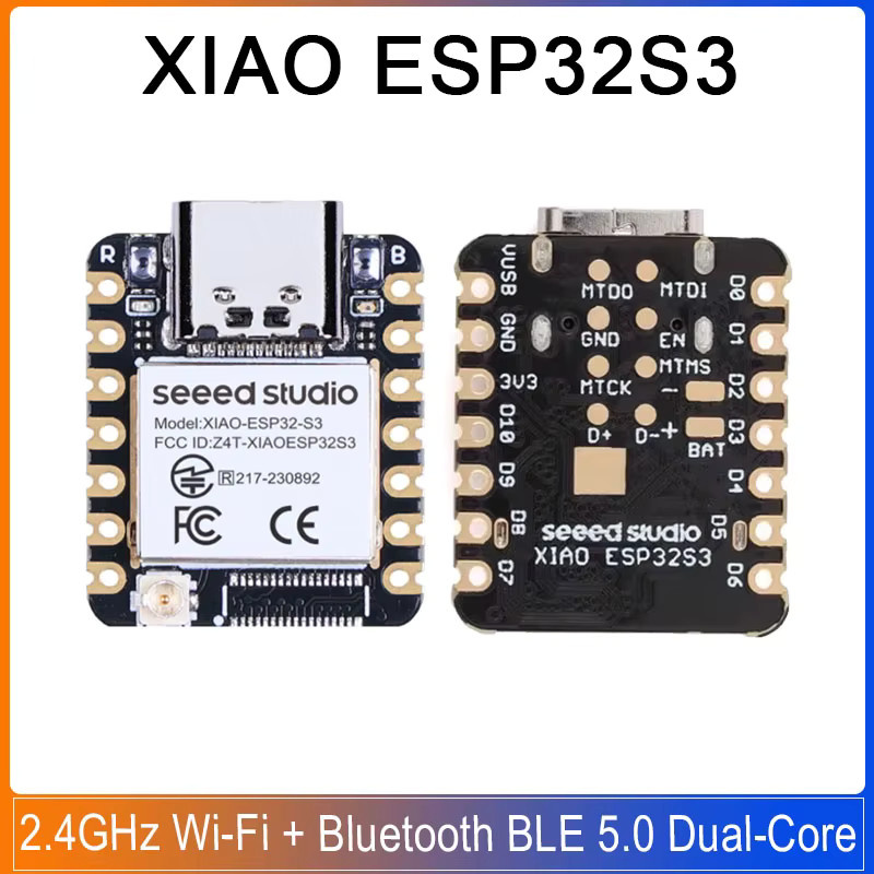 Seeed Studio XIAO ESP32S3 Sense Entwicklungsboard mit WiFi und Bluetooth BLE 5.0 in Schwarz - Bild 2