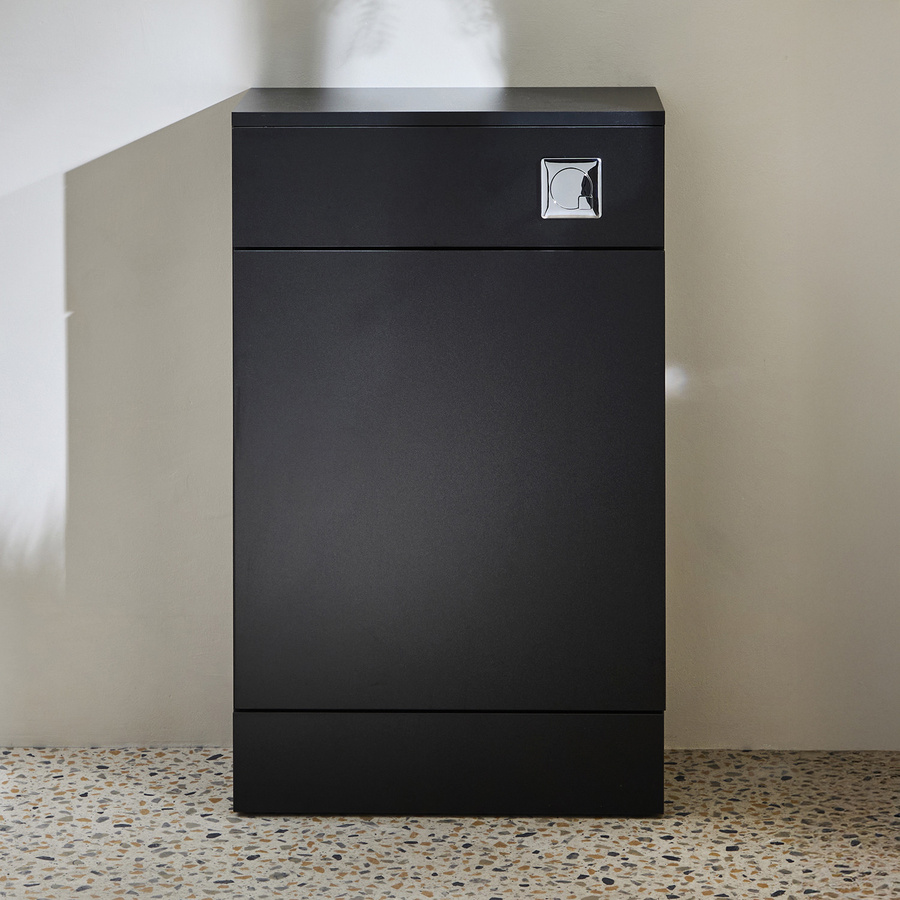 Spülkastenverkleidung Clou in Schwarz, Breite: 50 cm - Bild 1