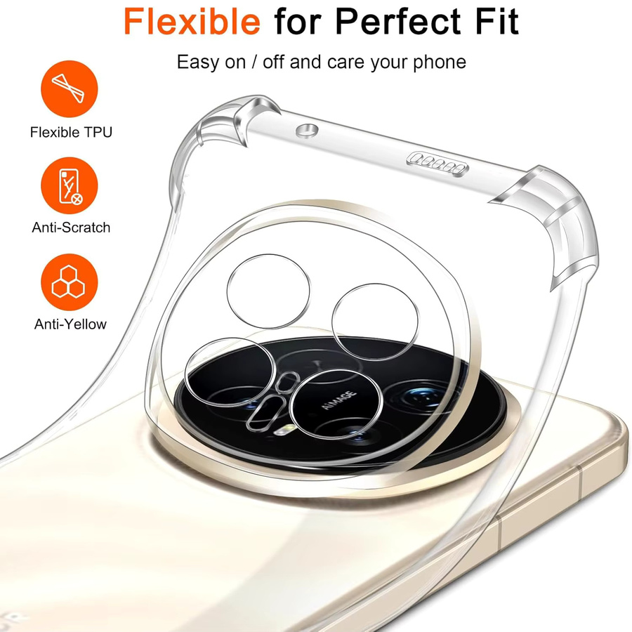 Transparente TPU-Schutzhülle für Honor Magic8 Pro, Magic 8 Lite und X9d mit stoßfestem Bumper - Bild 4