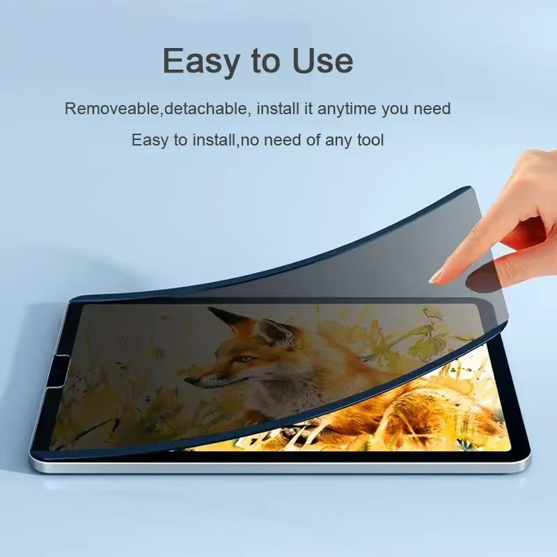 Magnetischer Privacy Screen Protector für Apple iPad Pro, Air und Mini in Schwarz - Bild 3