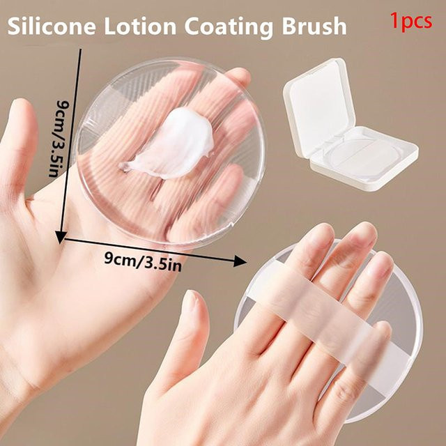 KuZHEN Silikon-Gel-Puderquaste, Transparenter Schwamm, Unisex - Bild 1