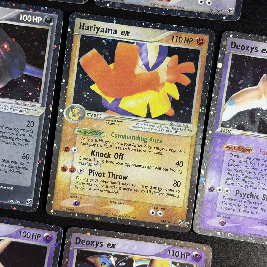 Bandai Pokémon PTCG Pocket EX Deoxys Crobat Jirachi Latios Sharpedo Salamence Hariyama Deoxys Rayquaza Cosmos Holo Gold Star UR Proxy-Karten - Bild 2