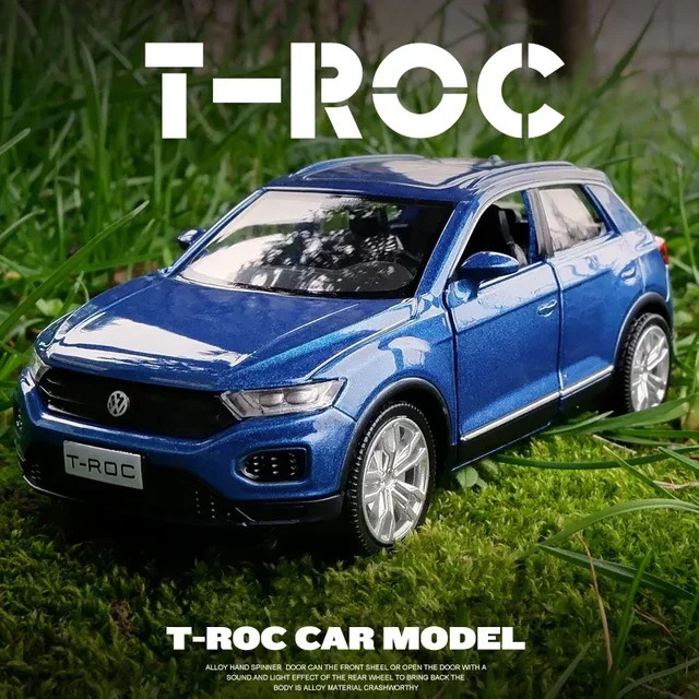 MAKEDA Volkswagen T-ROC Modellauto, 1:36, Metall, mit Licht und Sound - Bild 1