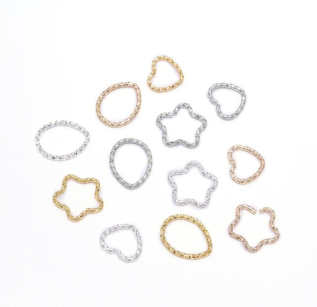 YouYoungDifferent Ringe Anschlüsse, Gold, Stern, 16,5 mm, Unisex - Bild 1