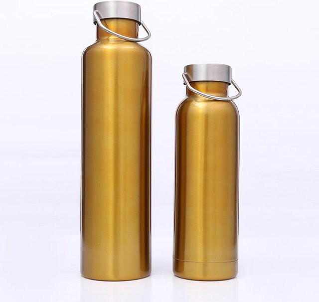 Creative Cup Tragbarer Outdoor-Sport-Wasserkocher und Thermosbecher aus Edelstahl in Braun mit 500ml - Bild 1