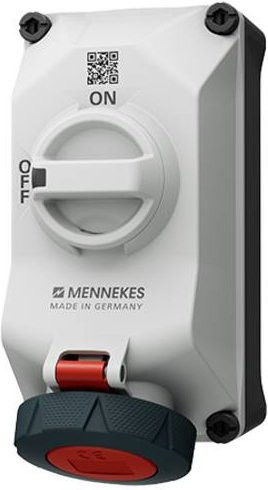 Mennekes X-CONTACT CEE Wandsteckdose 16A 400V IP67 Grau - Bild 1